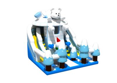 China Ice And Snow Animals Themed 8x8x5.7m commercial inflatable slide for sale
