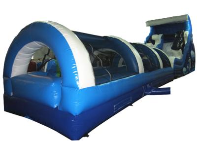 China Big Party Commercial Inflatable Water Slides 16 X 3.6 X 6m Silk Printing Safe Nontoxic for sale
