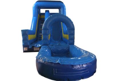 China Digital Printing Long Inflatable Giant Slip And Slide , Amusement Park Outdoor Water Slides for sale