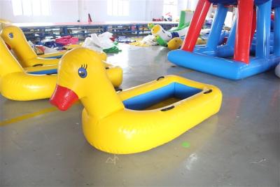 China Swimming Tarpaulin 0.9mm Giant Inflatable Duck Pool Float for sale