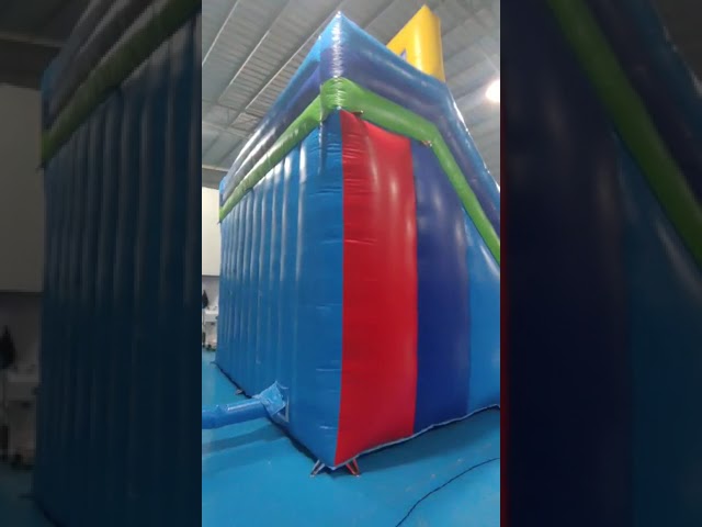 Commercial Inflatable Water Slides UL Listed Vertical Rush Inflatable Obstacle Slide Customized Logo