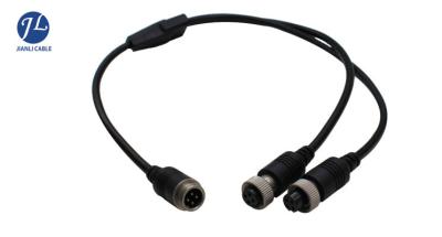 China 4 PIN 12MM Male To Male Vehicle Camera Aviation Cable IP67 for sale
