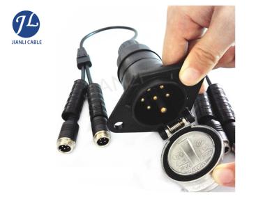China CCTV Backup Camera Extension Cable For Trailers / Mobile DVR / Transport Vehicle for sale