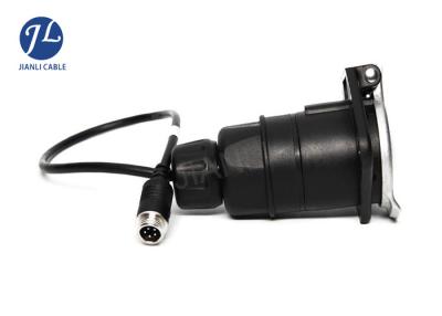 China Vehículo resistente 7 Pin Car Reverse Camera Cable 1 adaptador video audio de la manera en venta