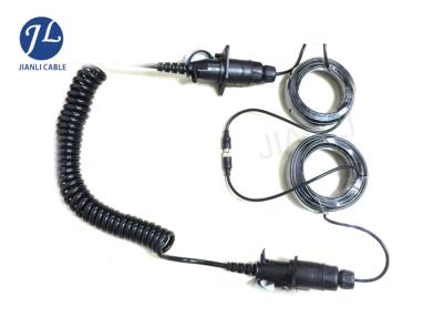 China Spiral Coiled Trailer Reversing Camera Extension Cable Kits For RV Camera Systems for sale