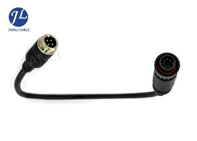 China 6 Pin To 4 Pin Backup Camera Cable, visão Mini Din Extension Cable Adapter da segurança à venda