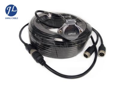China Cable de extensión de reserva de la cámara de vigilancia del coche con el metal 5 Pin Connector Customized en venta