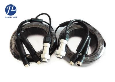 China Truck / Ambulance DVR CCTV Camera Extension Cable 7 Pin Trailer Plug Oil Resistant for sale