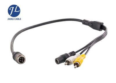 China Hot Selling Waterproof RCA To 4 PIN Cable Connect With Vehicle Rear View Reverse Camera System for sale