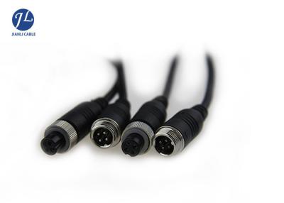 China Waterproof 4Pin Female To Male Aviation Cable For Vehicle CCTV Camera System for sale