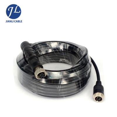 China Waterproof IP67 Aviation 4 PIN 12MM Male To Male Cable For Heavy Duty Vehicles Camera for sale