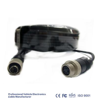 中国 IP67コネクターの錠のバックアップ カメラの延長ケーブル4Mの働き長さ 販売のため