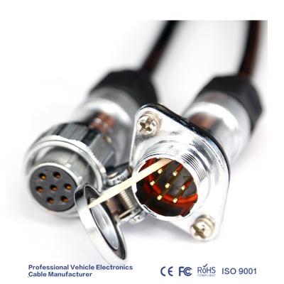 China Conector fêmea masculino do metal impermeável de 5 Pin Trailer Power Cable With à venda