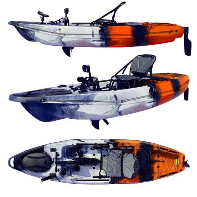 China HDPE Pedal Drive Kayaks Sit On Top Fishing Canoe 3.32m*0.9m for sale