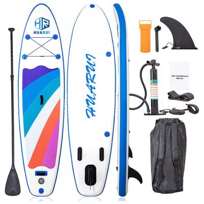 China Water Play 6'' Thick Inflatable Surf Paddle Board 330lb Capacity for sale