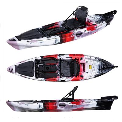 China Single Seat 10FT Fishing Sit On Top Canoe One Person LLDPE Plastic Kayak for sale
