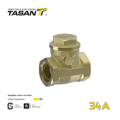 China BS21 Thread Swing Brass Check Valve For Well Pump Corrosion Proof 34A for sale