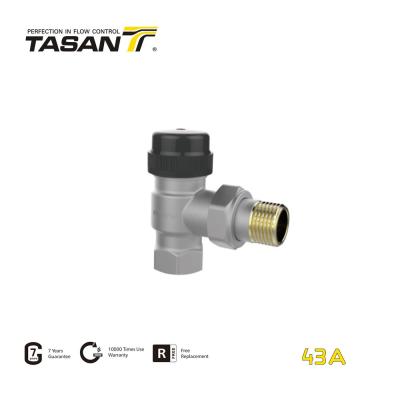 China TASAN Manual Thermostatic Brass Radiator Valve Industrial Application 43A for sale