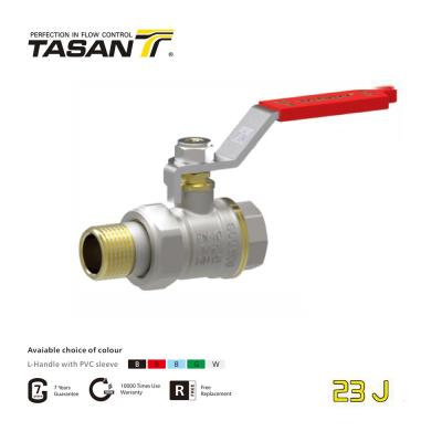 Chine Robinet à tournant sphérique en laiton de TASAN DN15 25mm pour la résistance à l'usure 23J de collecteurs à vendre