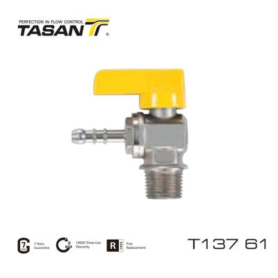 China Manual Power 72.5Psi Angle Gas Ball Valve 1/2 Inch Gas Valve T137 61 for sale