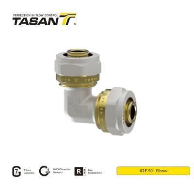 China 90 Degree Elbow Compression Fitting 32mm 62F for sale