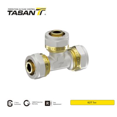 China Customizable Brass Compression Tee Fittings 62T for sale