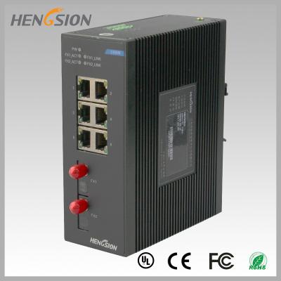 China 8 velocidad rápida de la expedición de paquete del interruptor 1.2Mpps de Ethernet del puerto, interruptor de red de la fibra en venta