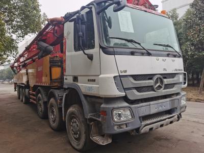 China 12Mpa Red Used Concrete Pump Truck Euro IV  72m 7 Section Vertical Reach for sale
