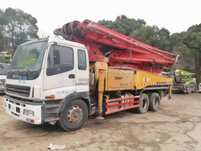China Gebruikte de Concrete Pompvrachtwagen van Sany 46 meter met 24,8 ton capaciteits Te koop