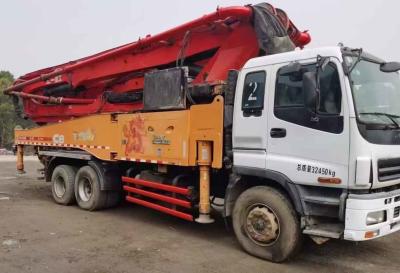 China caminhão usado 5 seções do crescimento, linha concreta caminhão Sany 49M da bomba à venda