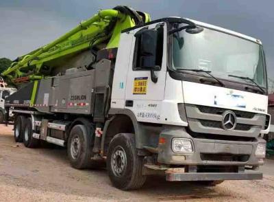 China Zoomlion Used Concrete Pump Truck , Used Concrete Boom Trucks 52 Meter 300KW for sale