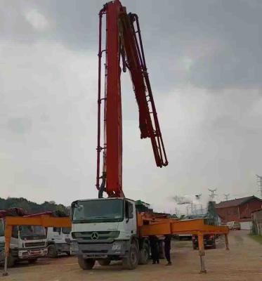China SY5419THB 56 Gebruikte Concrete Pompvrachtwagen 56M 6 Sectie Verticaal bereik Te koop