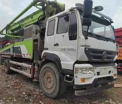 China Used Zoomlion Concrete Pump Truck 37M With Sinotruk Chassis 1370mm Feeding Height for sale