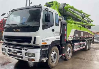 China Used Zoomlion Concrete Pump Truck 52M With Isuzu Chassis With Model 2014 for sale