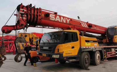 China 75 Ton Used Truck Mounted Knuckle Boom Cranes With 5 Boom Section 80km/H Speed for sale
