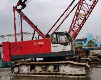 Китай Подержанное заграждение модели 13m тонны QUY80A Fuwa крана на гусеничном ходе 80 Fuwa продается
