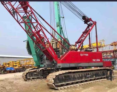 China Fuwa QUY100 Used Crawler Crane With 100 Tons Lifting Capacity for sale