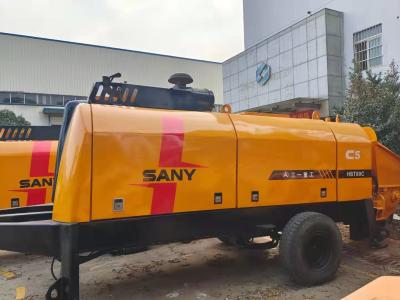 Chine HBT6013 Sany a utilisé la remorque a monté le type de valve de la pompe concrète 90KW S à vendre