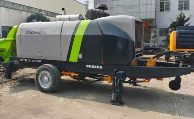 China 195kw Power Used Concrete Trailer Pump Zoomlion THBT90.18.195RSU 93m3/H for sale