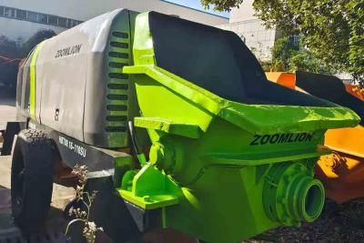 China Used Electric Trailer Concrete Pump Zoomlion 600L Hopper Capacity for sale