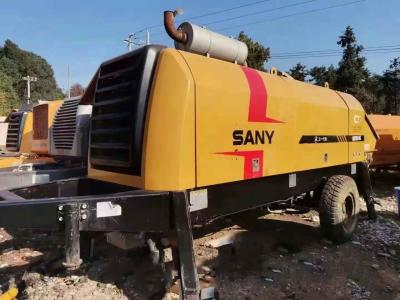 China Diesel Used Concrete Trailer Pump Sany HBT8018C 180kw Rated Power for sale