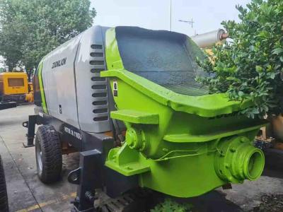 China Zoomlion Used Concrete Trailer Pump HBT60.13 174KW Grey Green Color for sale