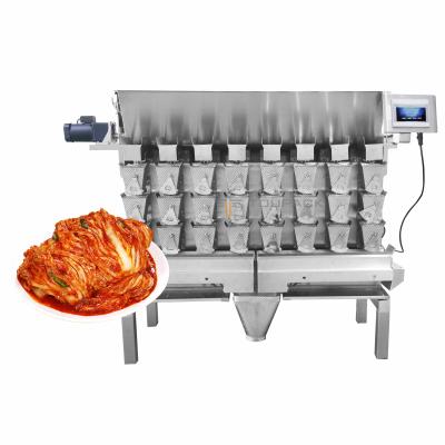 China High Accuracy Plum Candy Kimchi Pickle Weighing Packing Machine Waterproof for sale