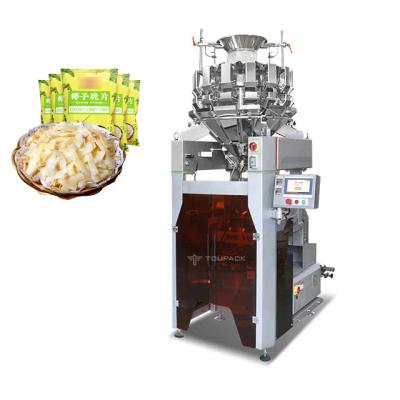 中国 14 Head All In One Weighing Packaging Machine For Coconut Crispy Chips Filling Machine 販売のため