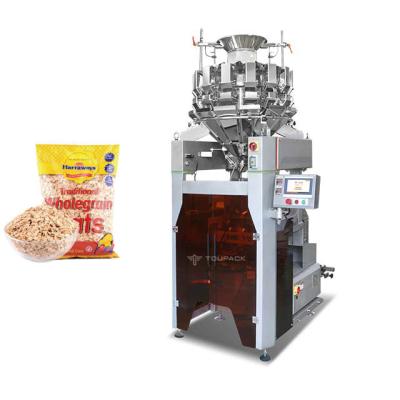 China Vibration Bowl Vertical Sealing Machine Quinoa Oatmeal In Bags Weighing Packaging Machine for sale