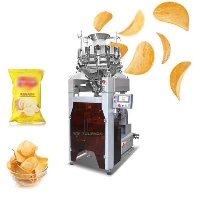 Chine SS316 Multihead Weigher Packing Machine Potato Shrimp Fruit And Vegetable Chips Quantitative Weighing à vendre