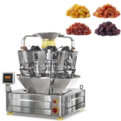 China 32 Head Blending Automatic Multihead Weigher Dried Fruit Raisin Filling And Packing Machine for sale