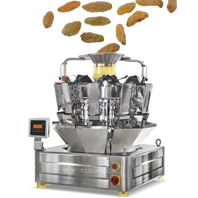 China Z Elevator Conveyor Full Automatic Weighing Packing Machine For Season Bean Raisin Peanut Snacks Rice for sale