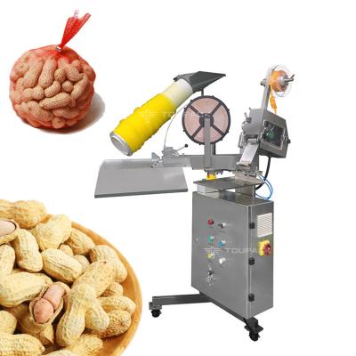 China Semi Automatic Mesh Net Bag Packaging Machine For Peanut Orange Potato Onion for sale