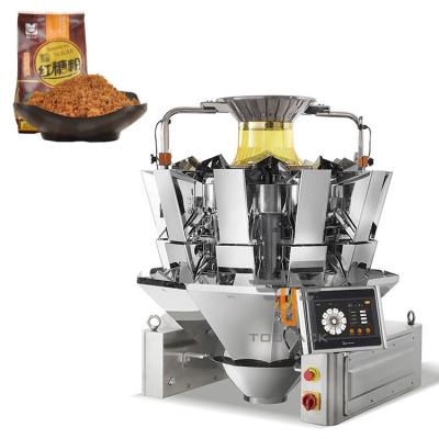 China Vertical Brown White Sugar Packing Machine Food Salt Granule Automatic Multihead Weigher for sale